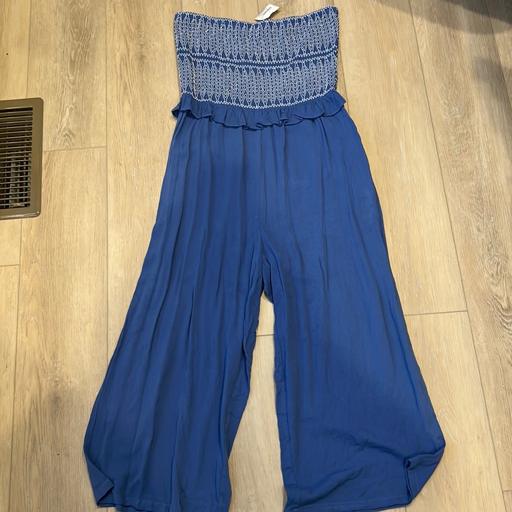 Smocked Top Jumpsuit - L